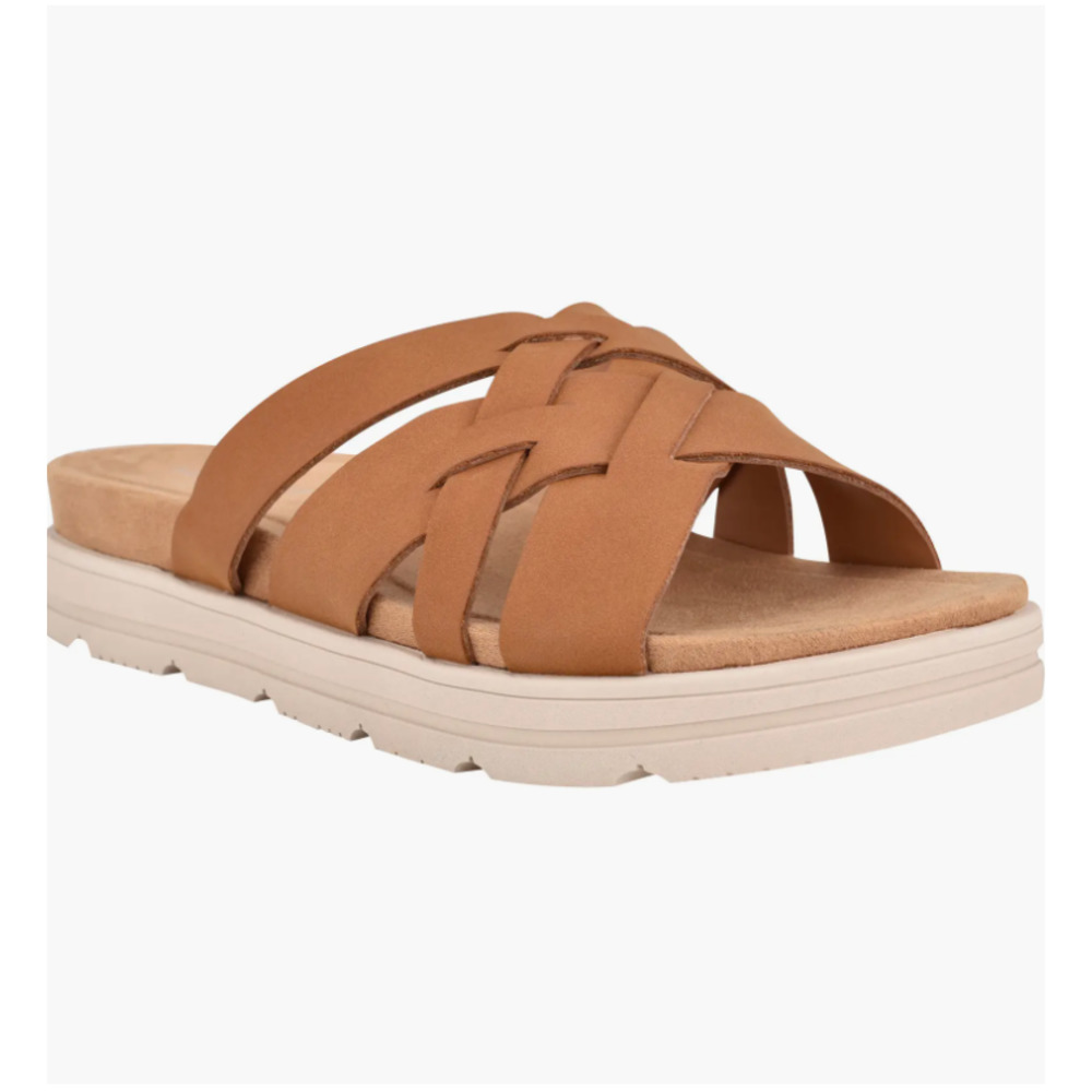 Easy Spirit Star Strap Sandal in New Ambra Synthetic (Medium Brown) Size 7 M NEW